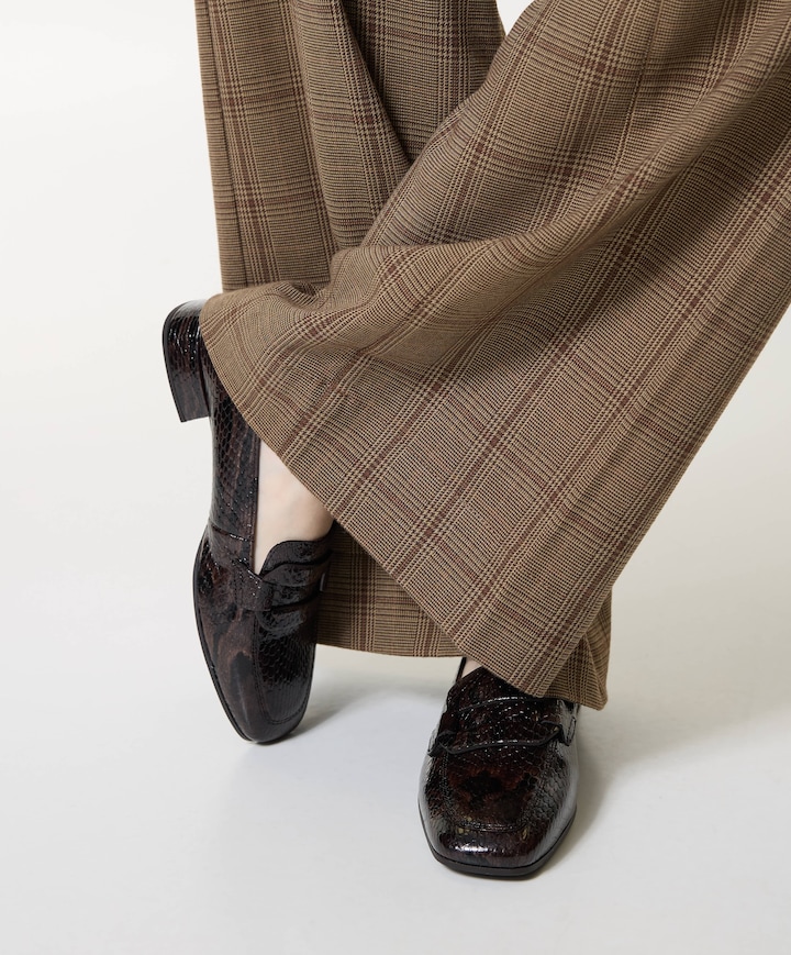 dames loafers bruin