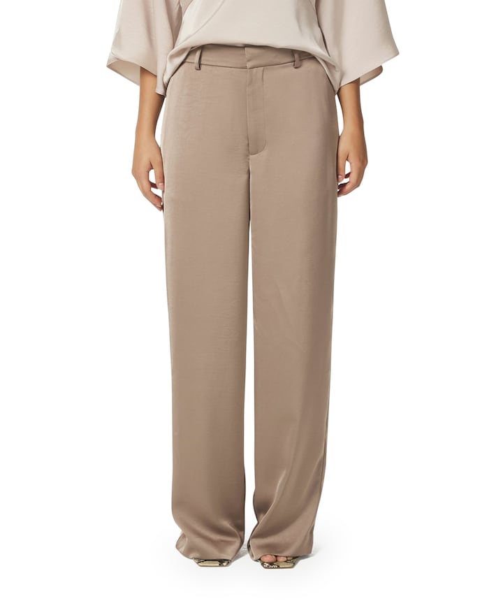 Emmett Heavy Sateen Pants dames broek beige
