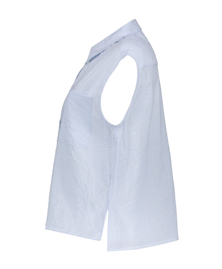 Dames blouse blauw