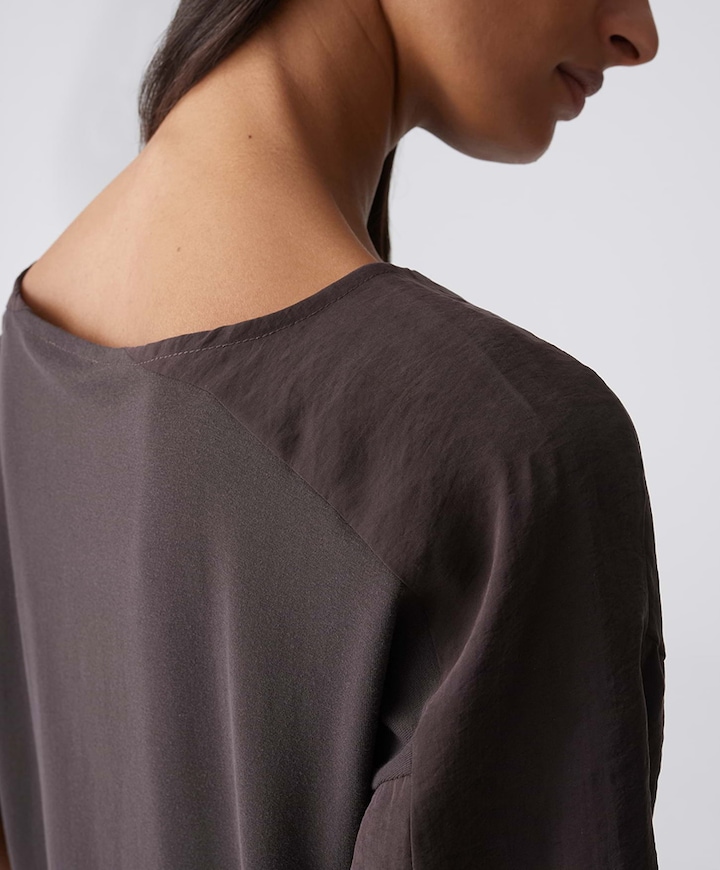 Dames T-shirt bruin