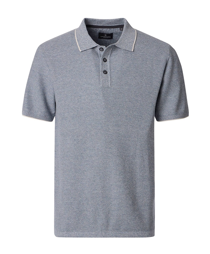 Heren polo blauw