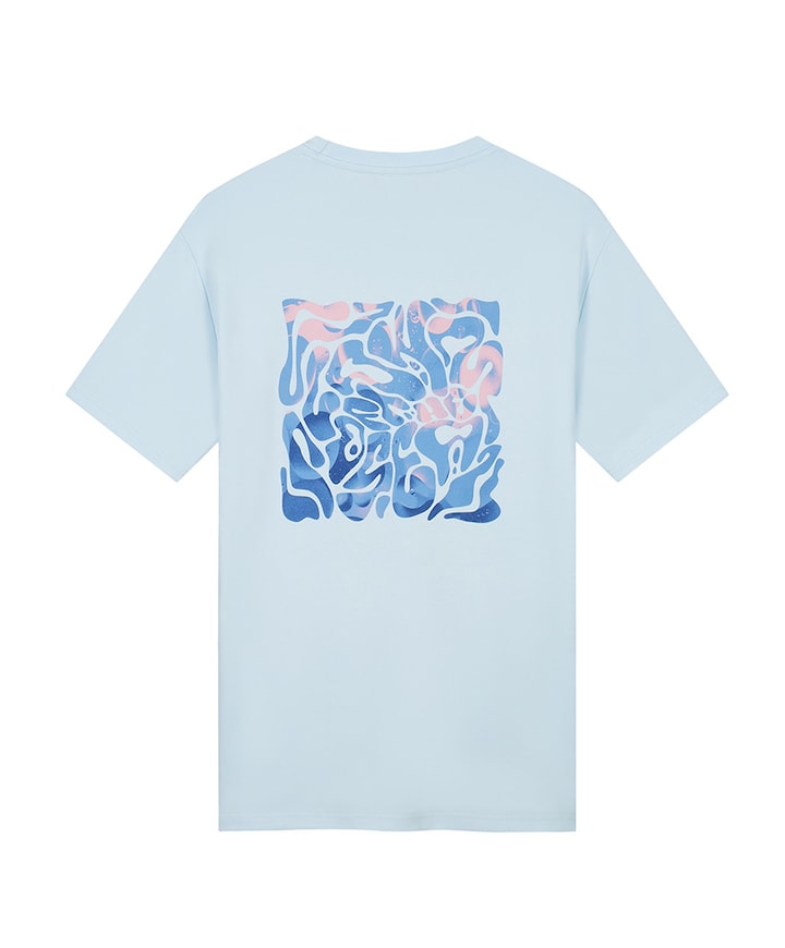 Heren T-shirt blauw