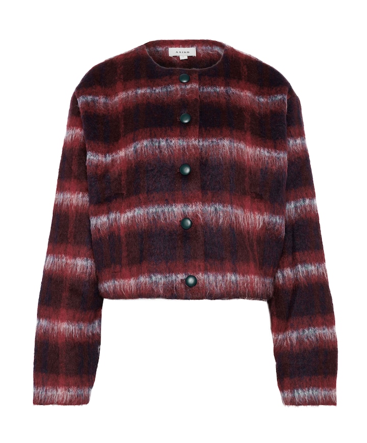 Dames jas bordeaux