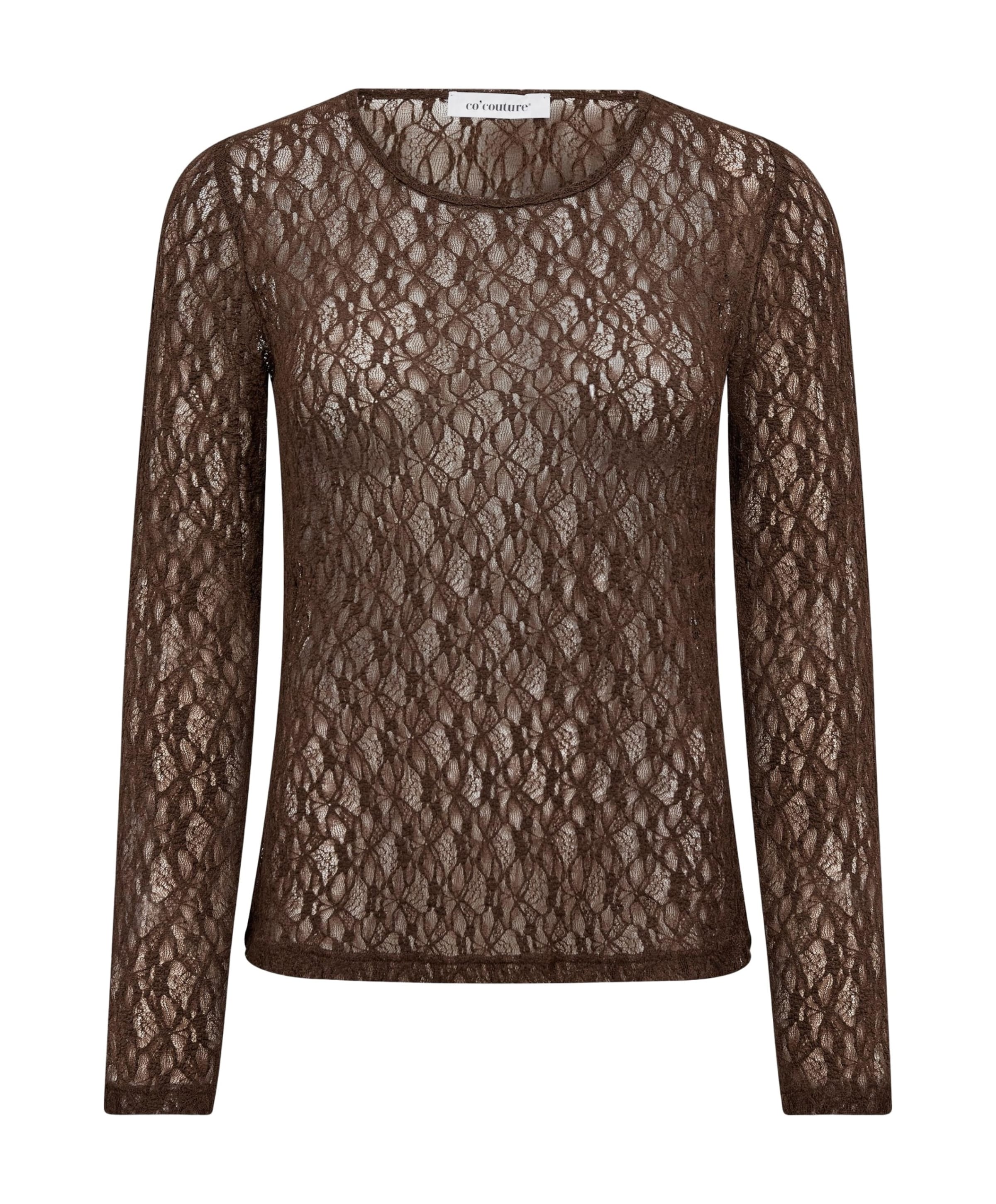 Dames longsleeve bruin