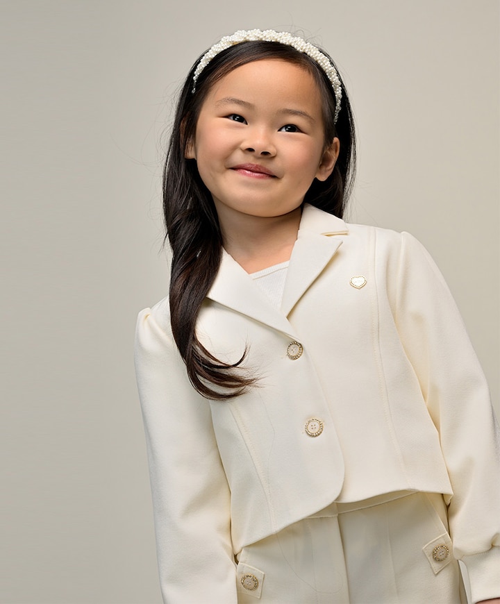 Meisjes accessoire ecru