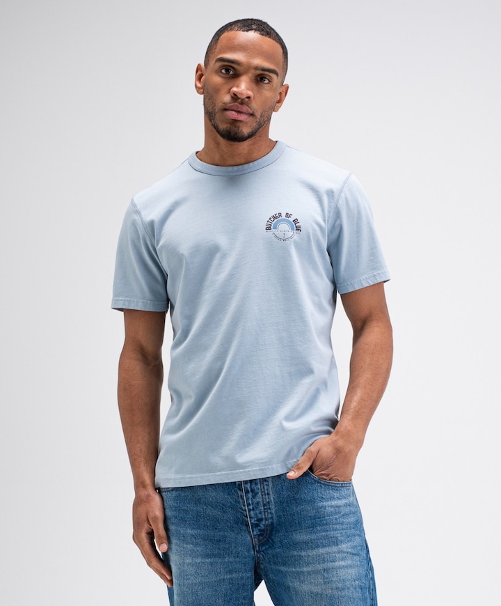 Heren T-shirt blauw