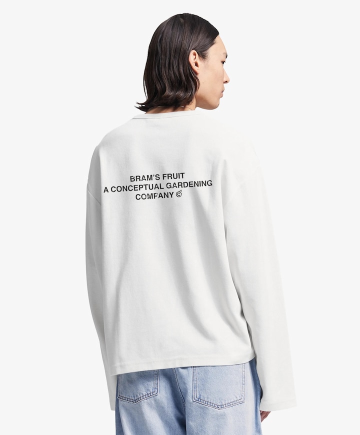 Heren longsleeve wit