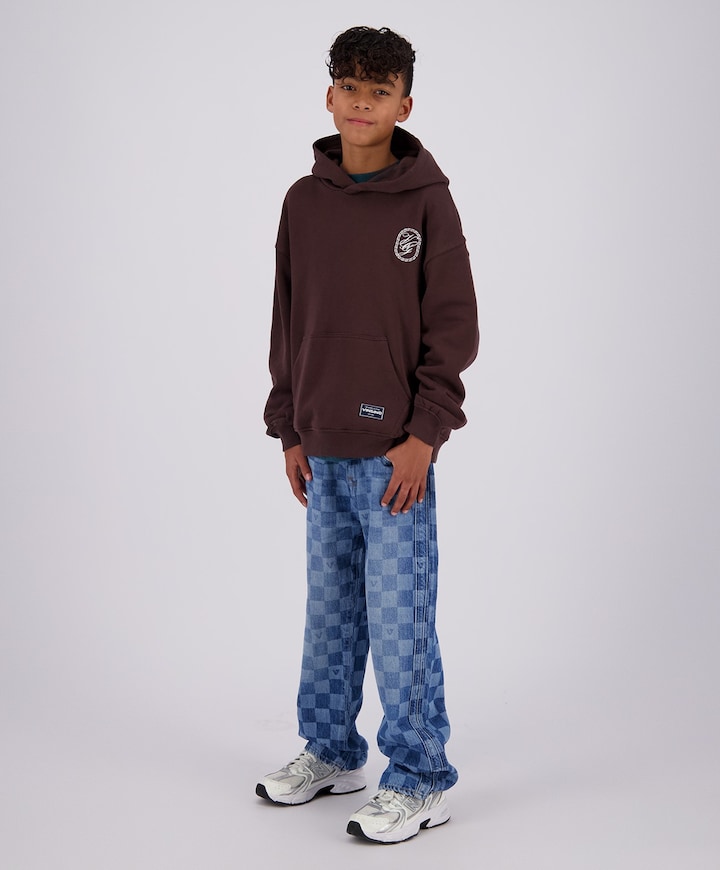 Cadore check jongens jeans blauw