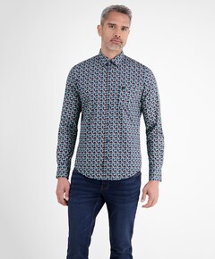 Overhemd lange mouw blauw