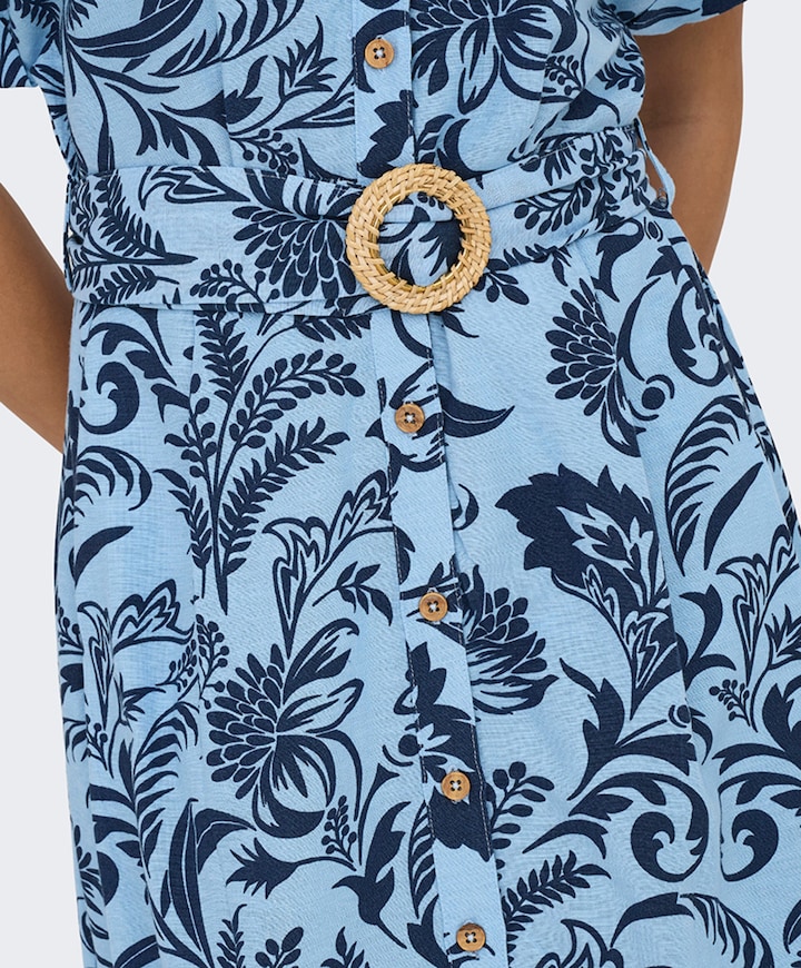 Dames jurk blauw