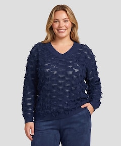 Dames trui blauw