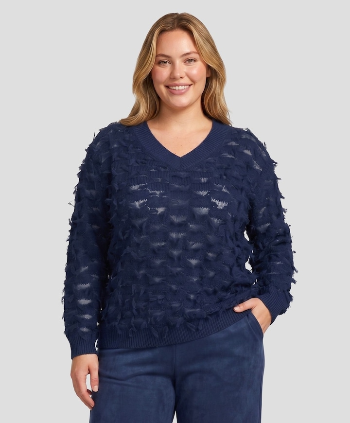 Dames trui blauw