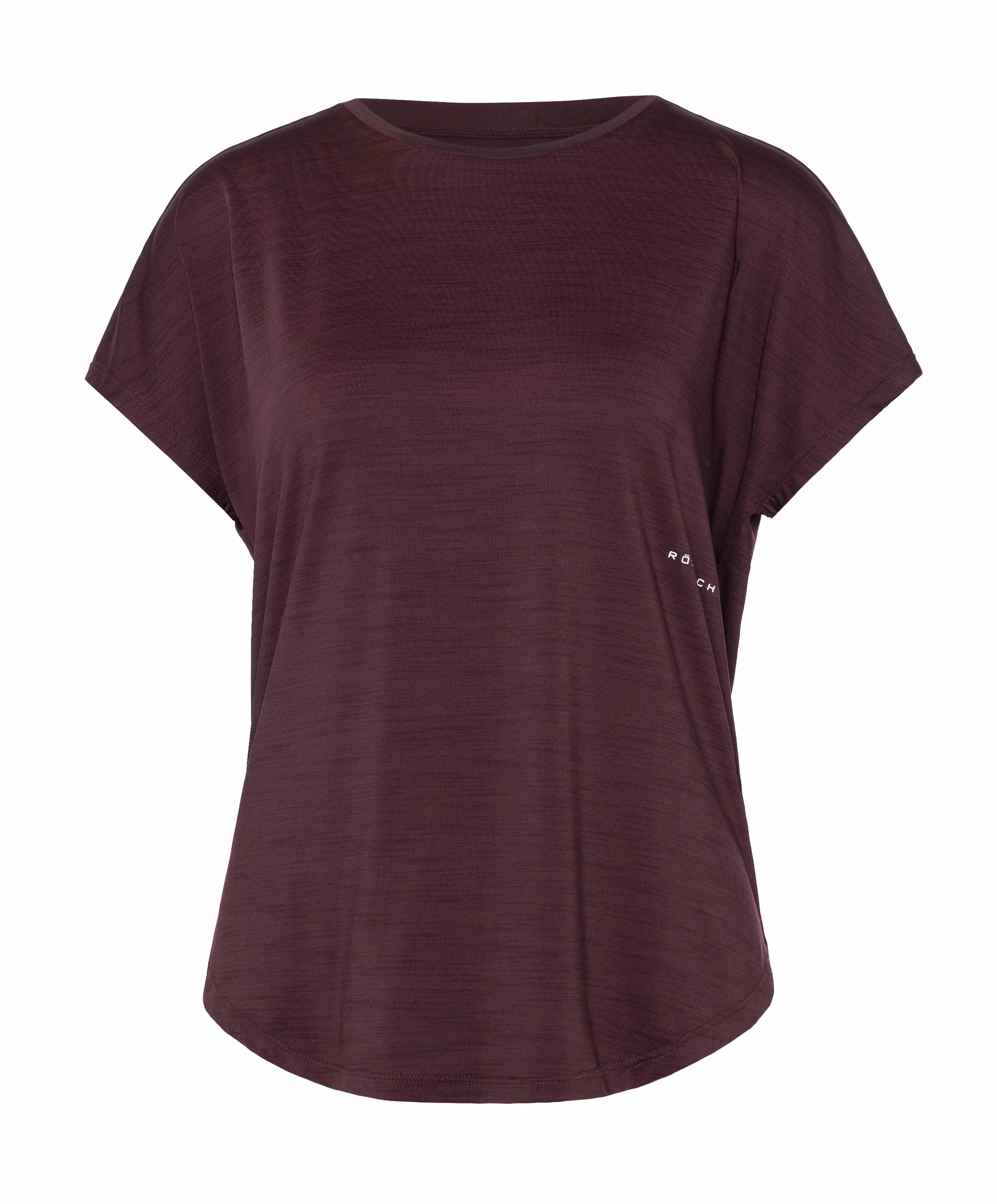 Dames t-shirt bordeaux