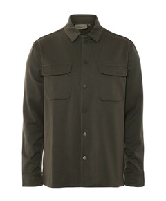Heren overhemd lange mouw groen