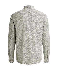 Heren overhemd lange mouw beige