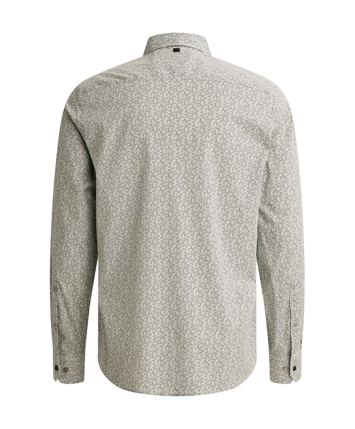 Heren overhemd lange mouw beige