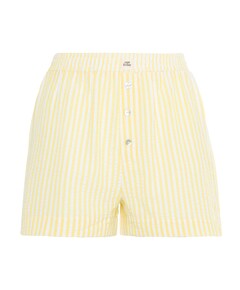 Dames pyjamashort geel