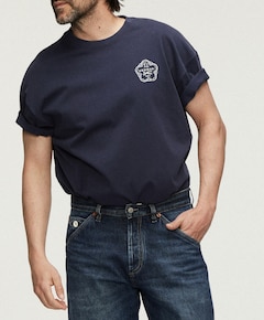 Heren T-shirt blauw