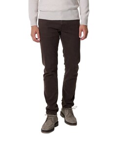 Nick Slim 5 Pocket broek bruin