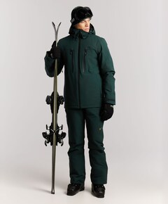 Heren ski-jas groen