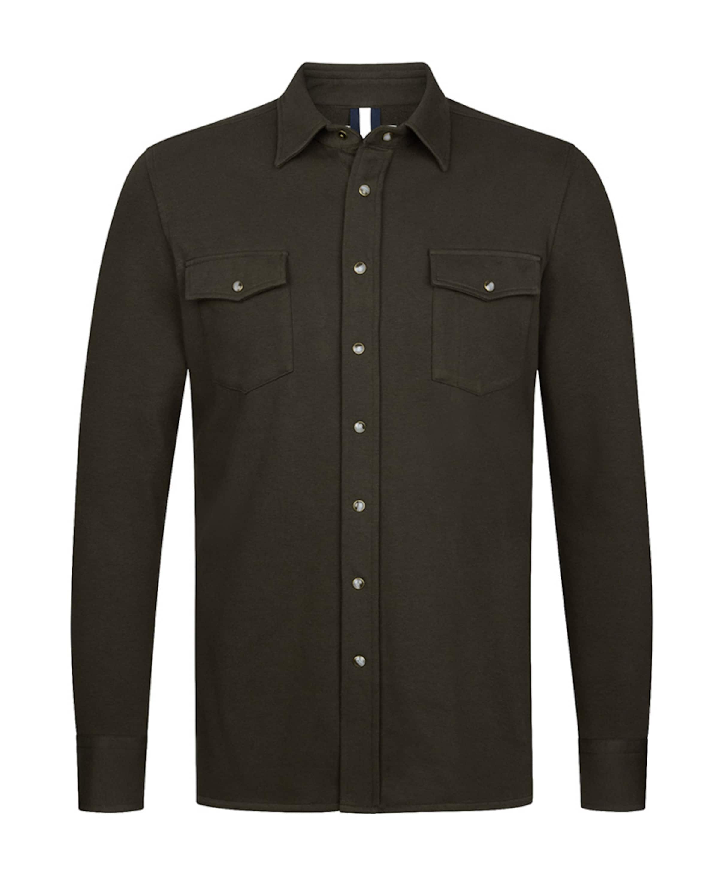 Heren overshirt bruin