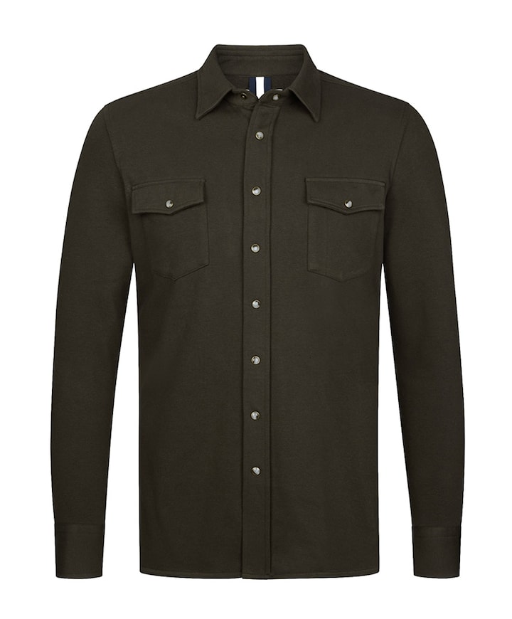 Heren overshirt bruin