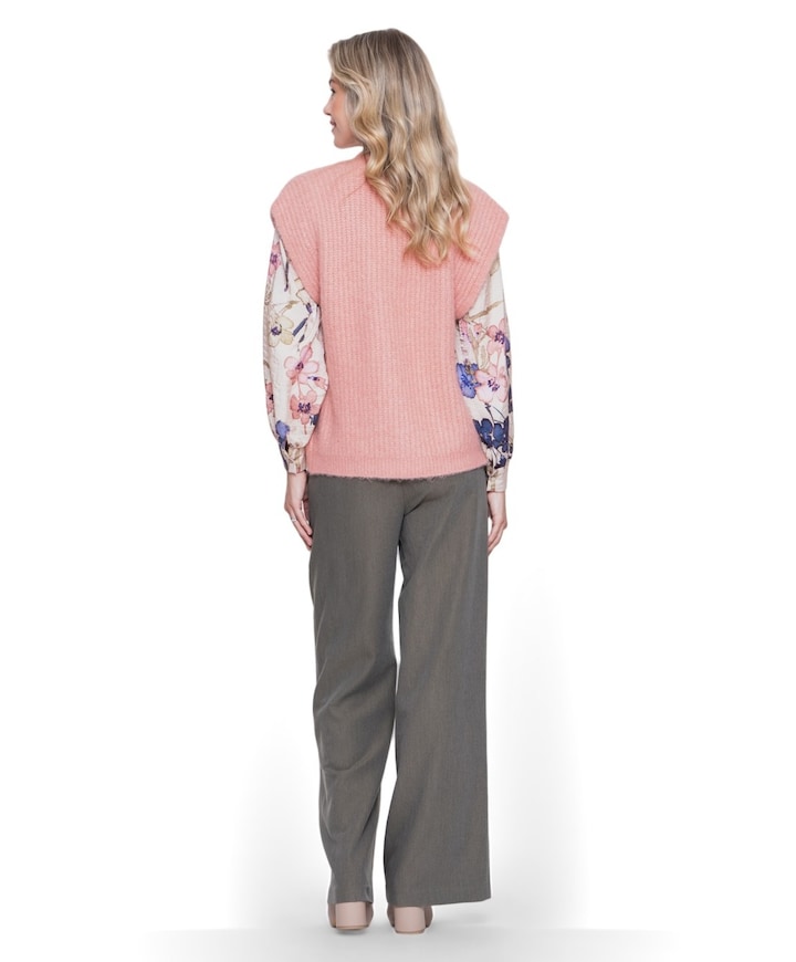 Pants fancy waistband dames broek groen