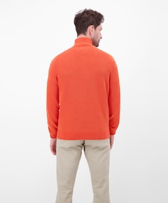 Heren trui met rits rood