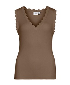 Dames top bruin