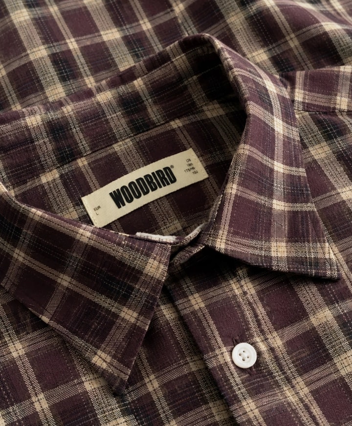 Heren overshirt bruin