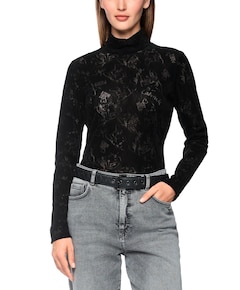 Dames longsleeve zwart