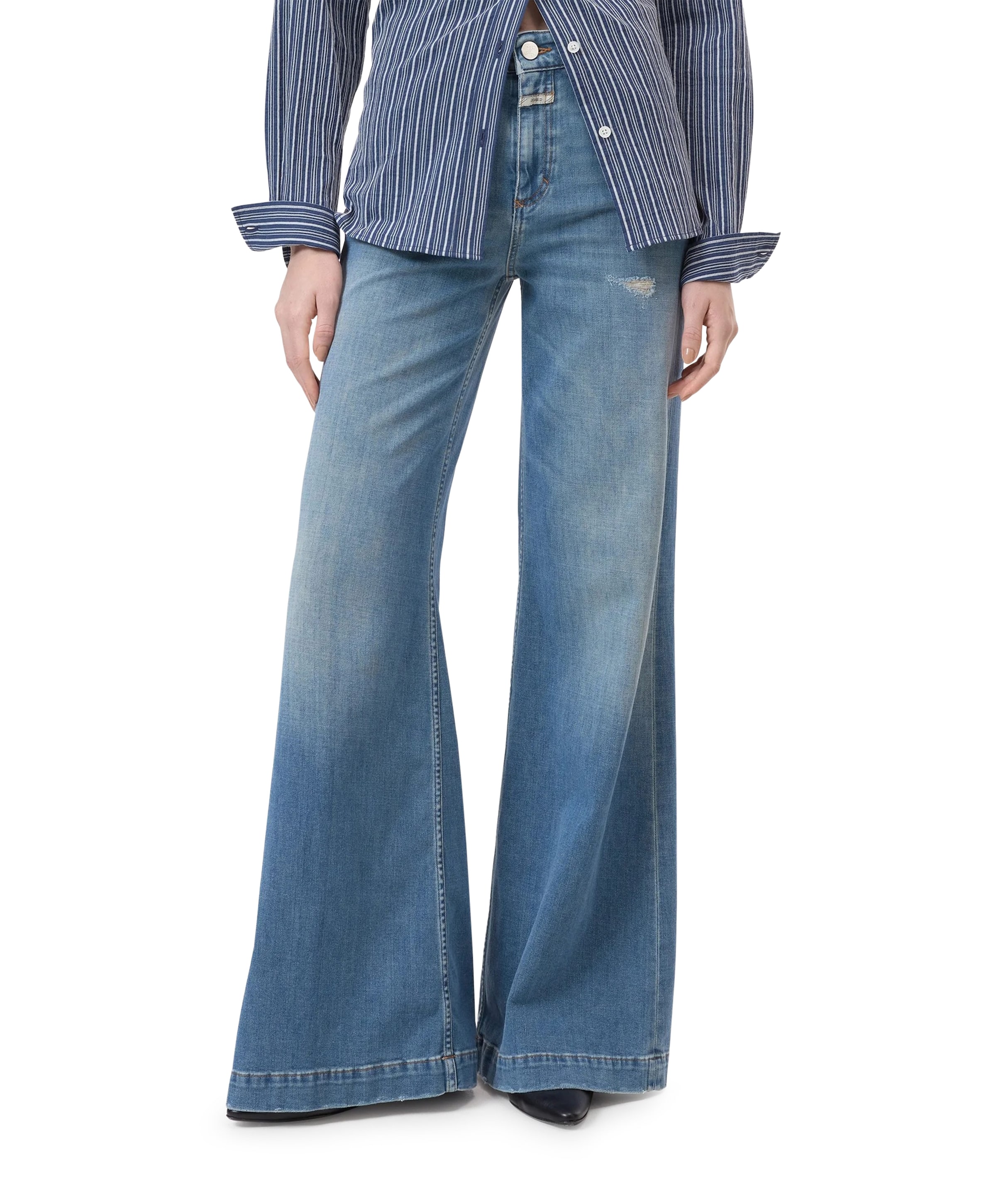 Glow Up dames jeans blauw