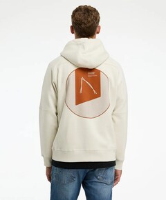 Heren hoodie ecru
