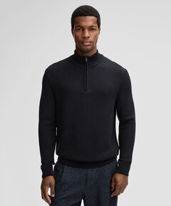 Trui met rits zwart