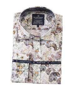 Heren overhemd lange mouw multicolor