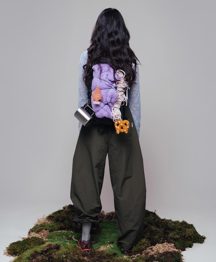 Barrel shaped dames broek groen
