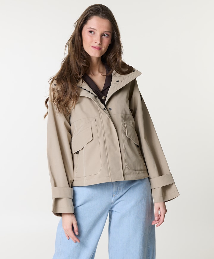 Dames jas beige
