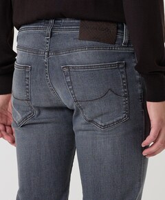 Nick Slim 5 pkt heren jeans grijs