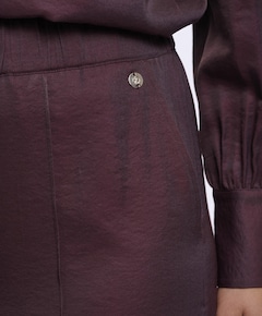 Regular length wide leg dames broek bruin