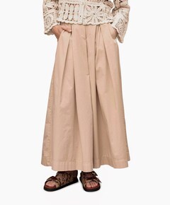 Lt wt stretch poplin broek beige
