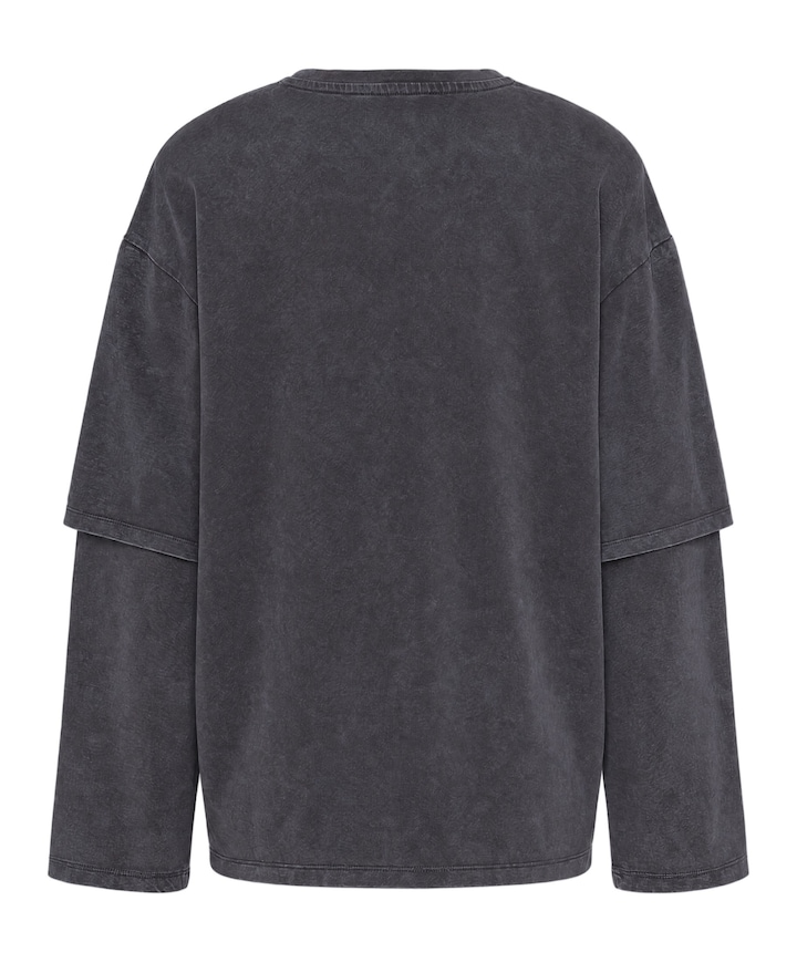 Dames longsleeve grijs