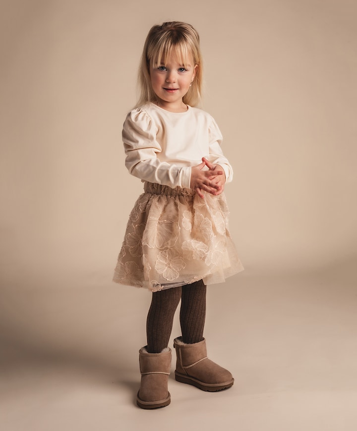 Meisjes rok beige