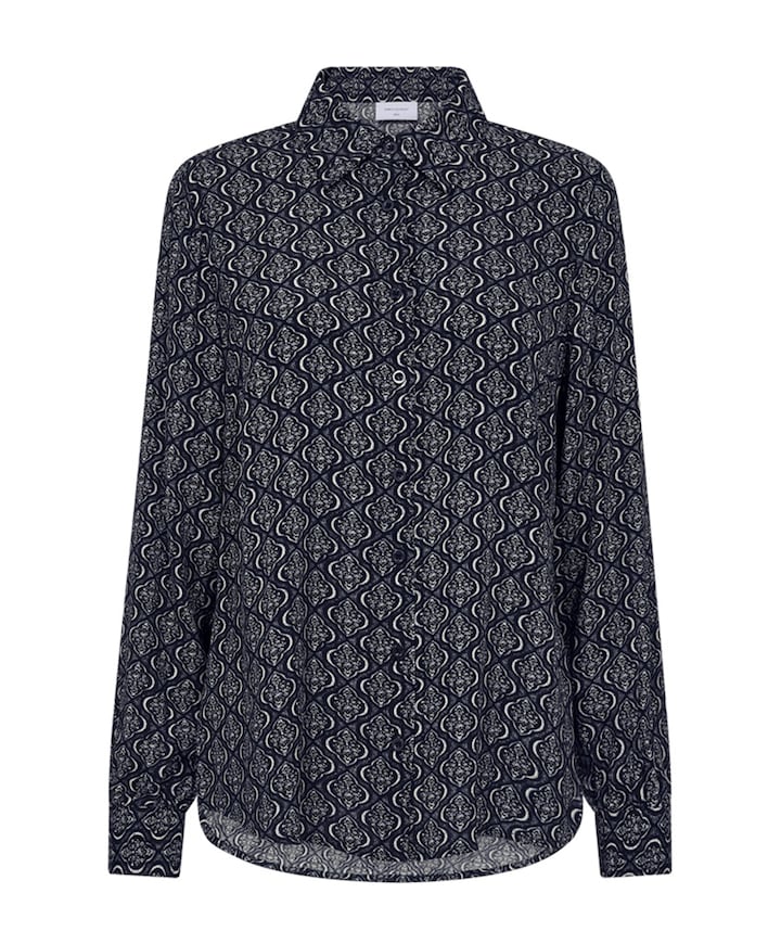 Dames blouse blauw