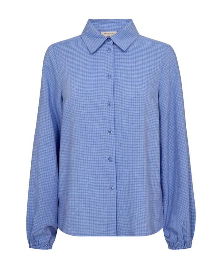 Dames blouse blauw