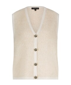 Dames gilet beige