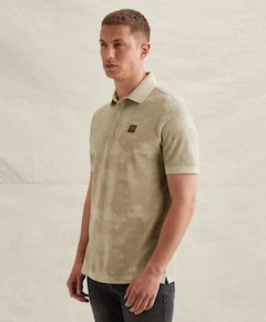 Heren polo beige