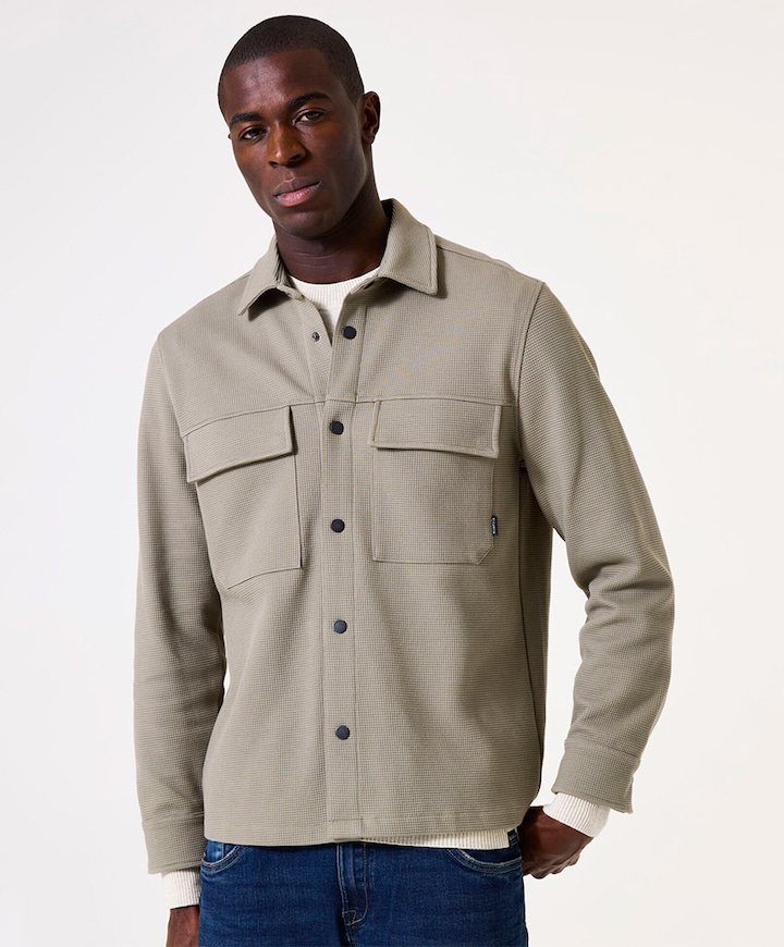 Heren overshirt groen