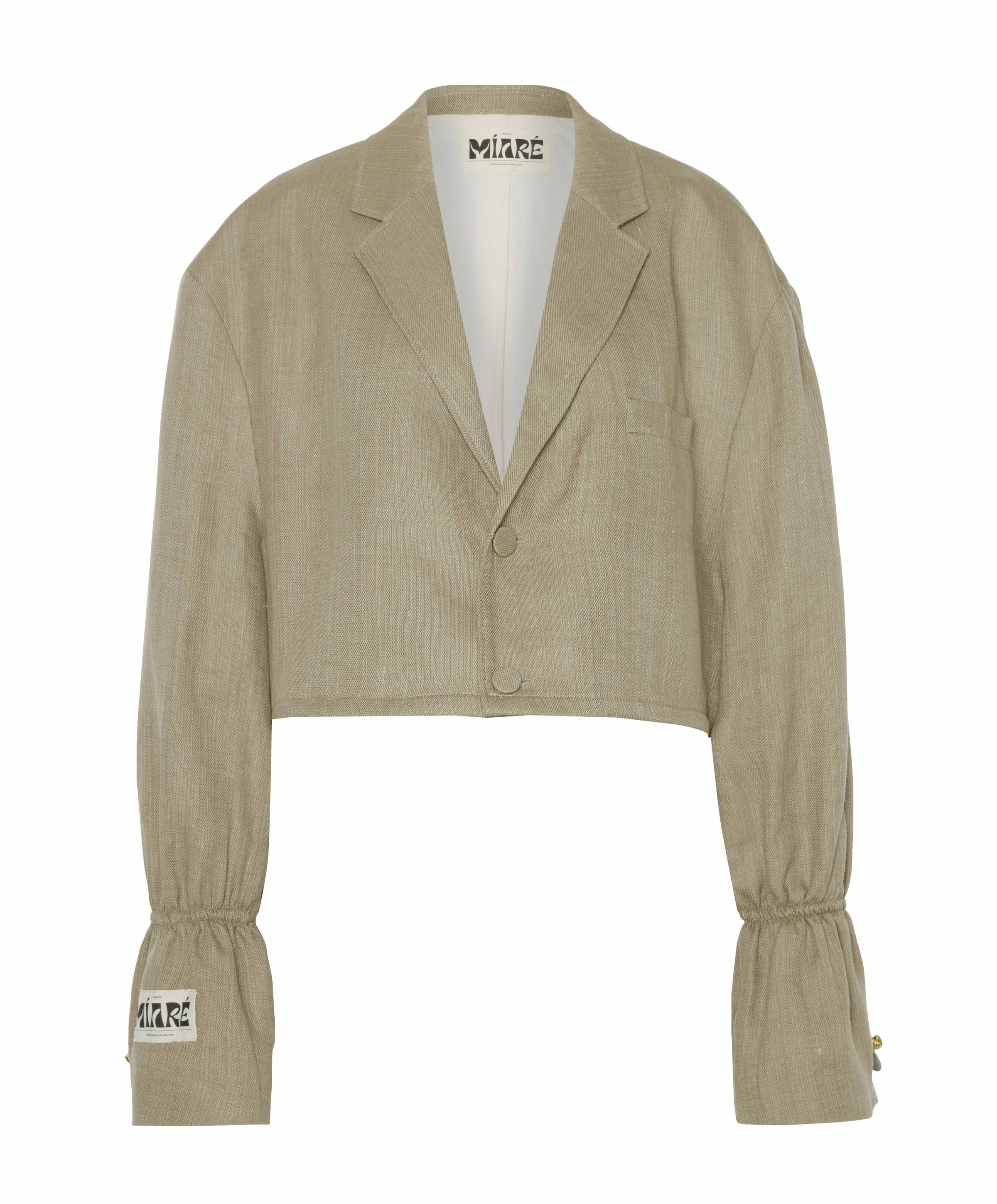 Dames blazer beige