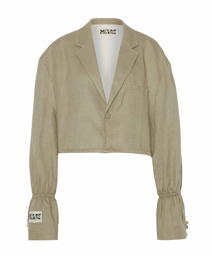 Dames blazer beige