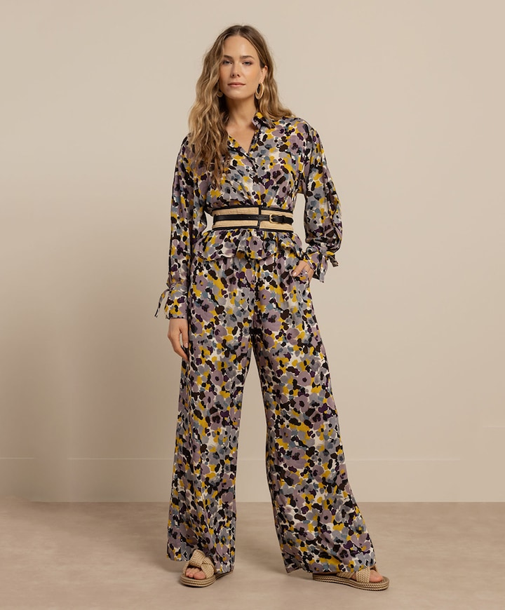 Grace flower dames broek multicolor
